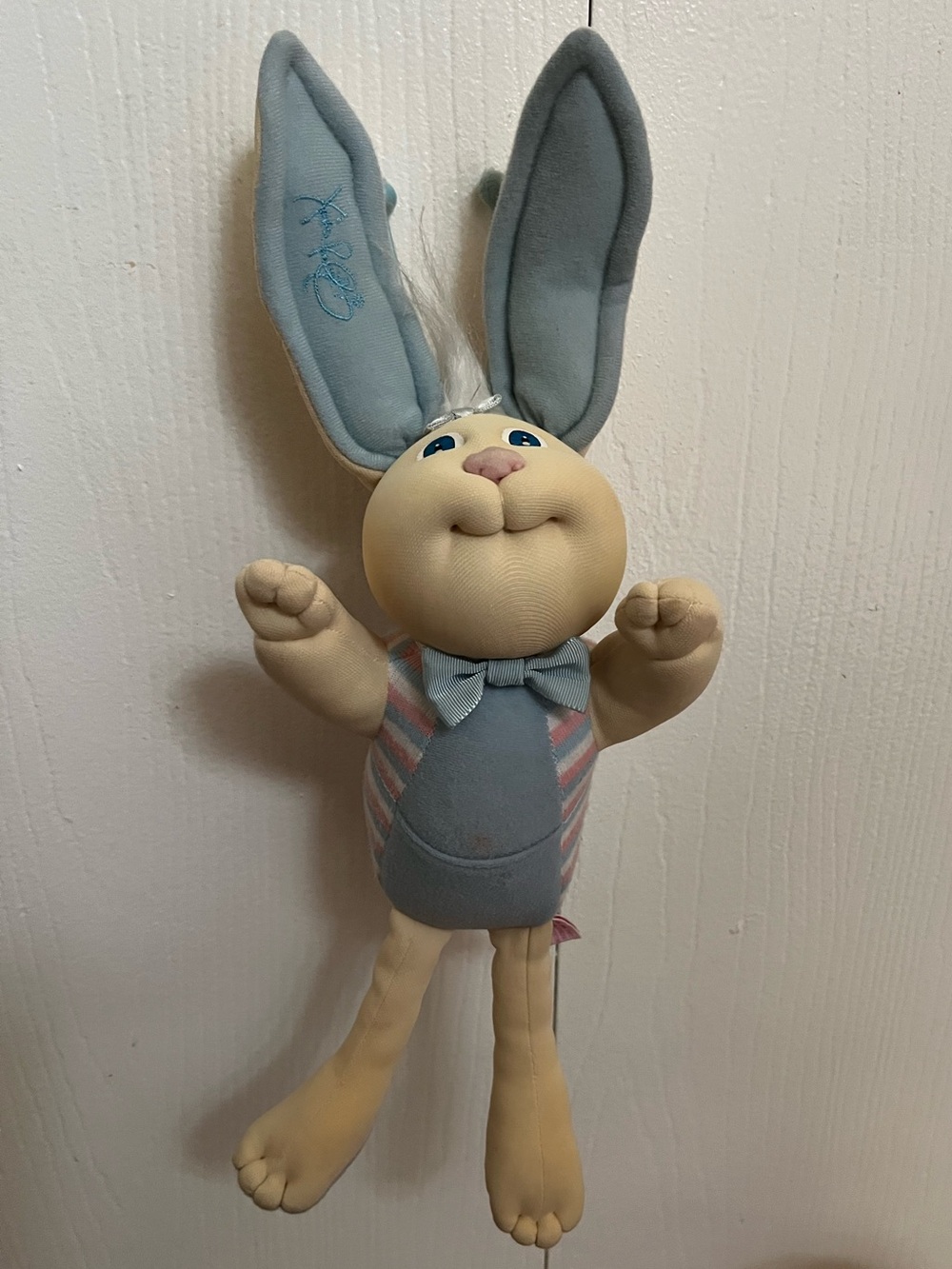Cabbage patch Bunny Bee Doll with Blue Ears and Bow
